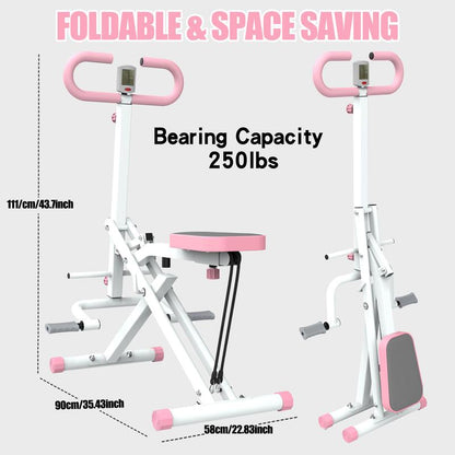 Foldable Squat Rodeo Core Exercise Machine